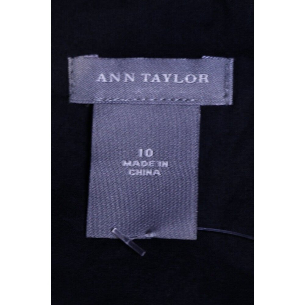 Ann Taylor Top Women 10 Black Cami Tank Pleated Boho Ruffle Tied Waist Y2K VTG - Picture 11 of 12